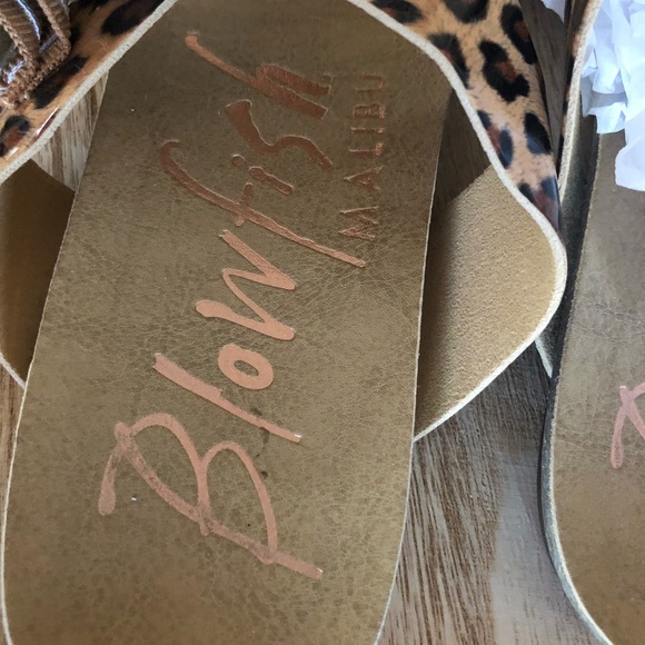 Leopard Print Blow Fish Malibu Sandals size 7 - Picture 6 of 8